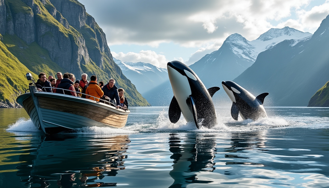 partez pour une journée inoubliable à la découverte des majestueuses orques en norvège. plongez dans une aventure marine unique, explorez des paysages époustouflants et vivez des rencontres fascinantes avec ces créatures marines emblématiques.