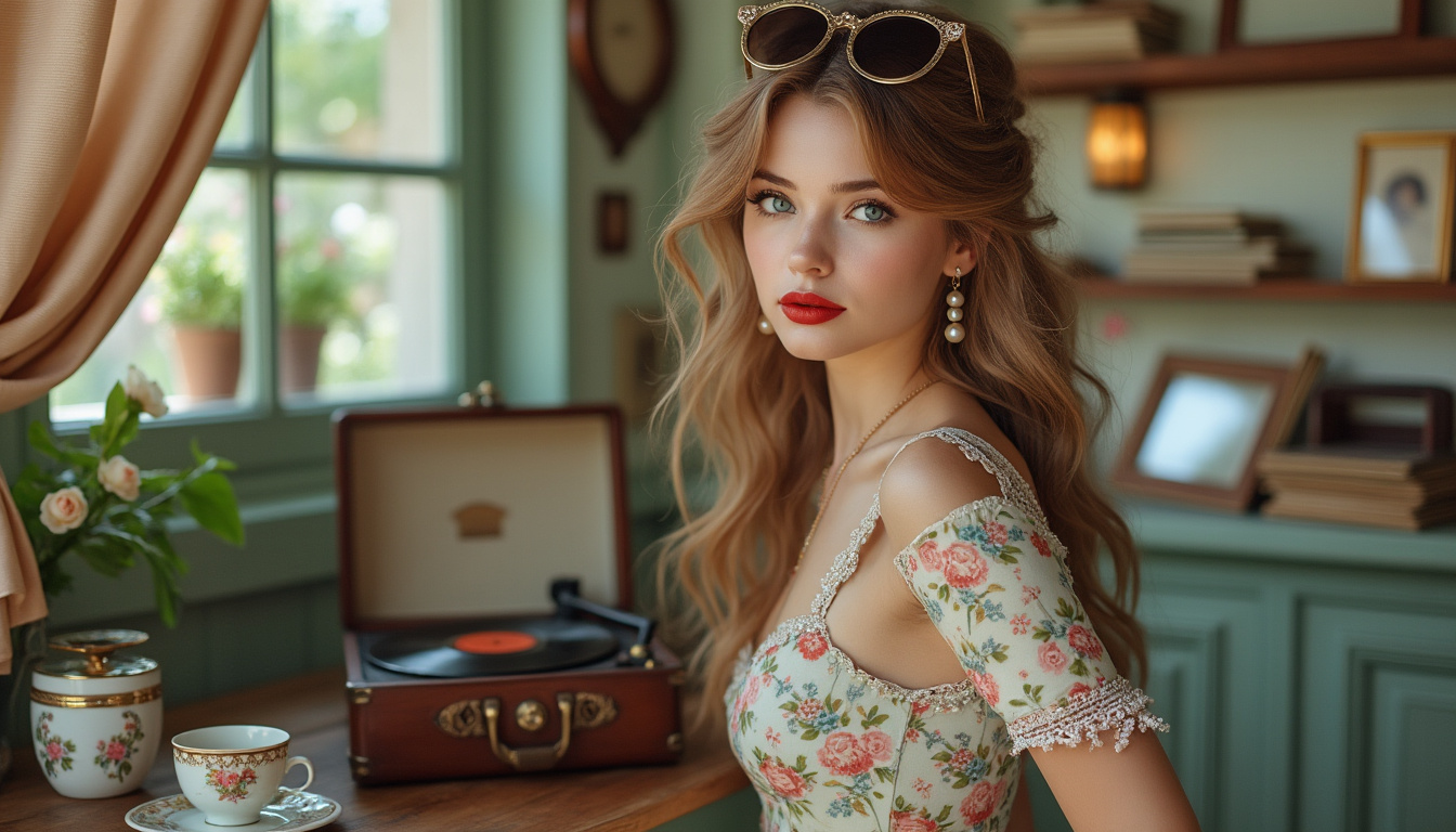 le charme intemporel de lesthetique vintage girl