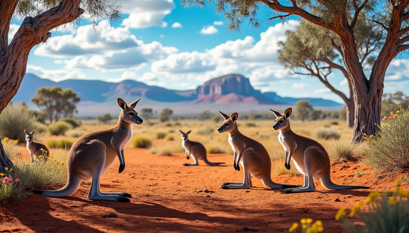 explorez les merveilles de l'australie à travers notre guide ultime sur les meilleurs endroits pour observer des kangourous dans leur habitat naturel. partez à la découverte de paysages époustouflants et vivez des rencontres inoubliables avec ces emblématiques marsupiaux.