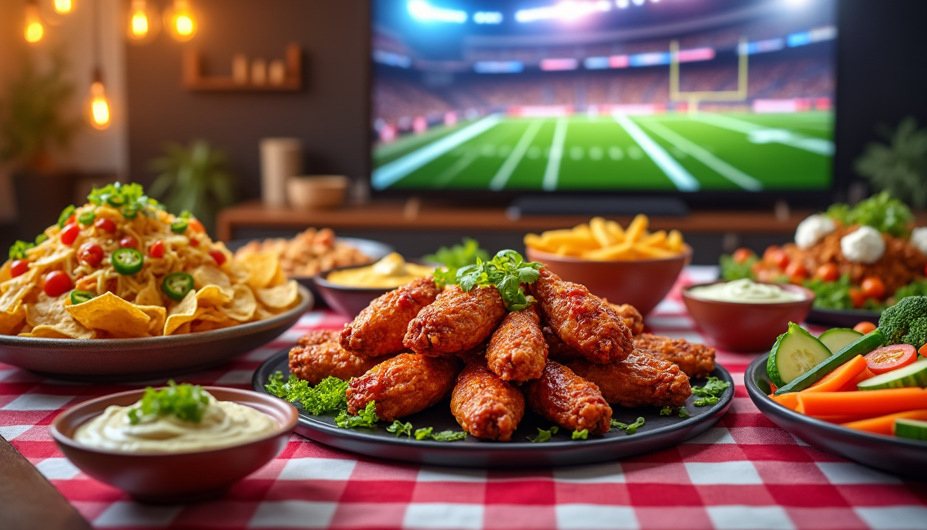 découvrez des recettes irrésistibles à préparer pour le dimanche du super bowl ! impressionnez vos invités avec des plats savoureux et faciles à réaliser, parfaits pour accompagner les matches. des idées de snacks, apéros et desserts pour une fête réussie.