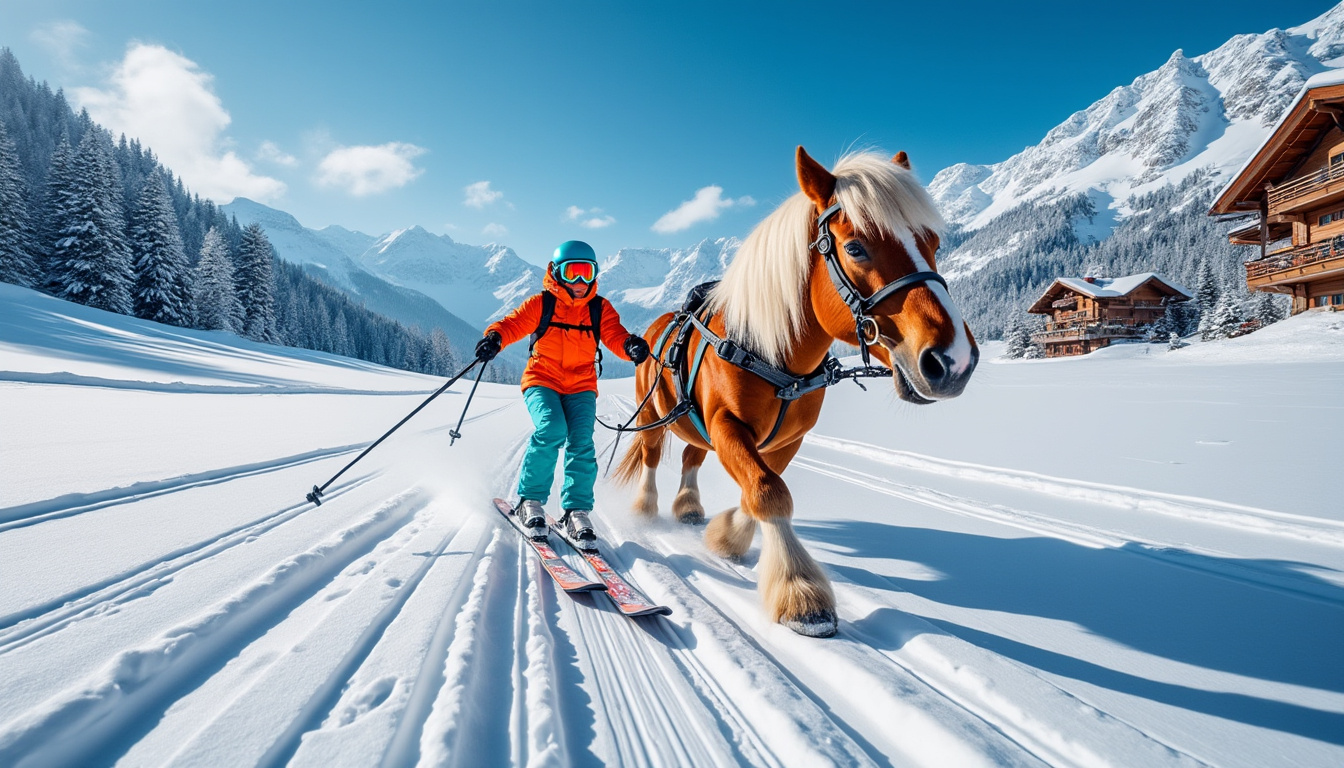découvrez notre expérience unique de ski joëring en suisse, où la vitesse, l'adrénaline et la beauté des paysages enneigés se mêlent pour une aventure inoubliable. que vous soyez novice ou expert, vivez des sensations fortes en glissant à travers les alpes suisses tiré par un cheval.