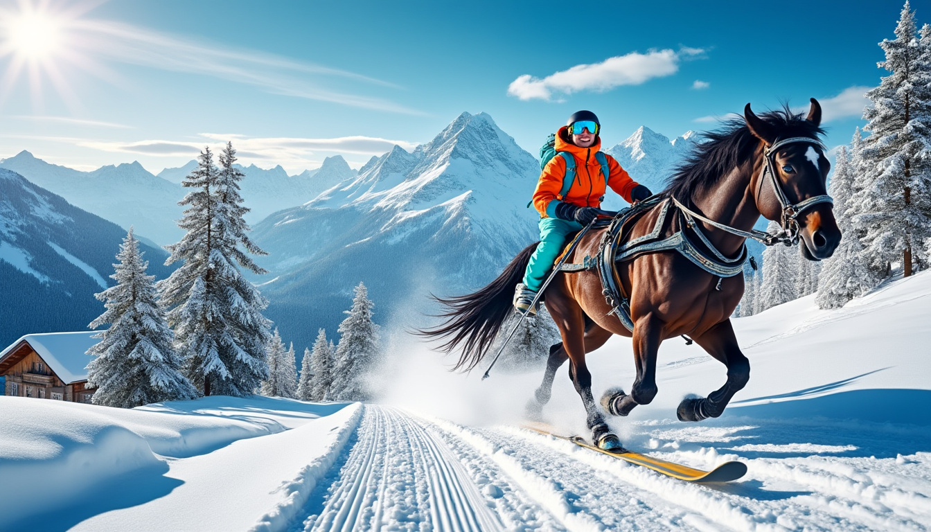 découvrez notre expérience inoubliable de ski joëring en suisse, où la neige rencontre le frisson. profitez de sensations fortes en étant tiré par un cheval à travers des paysages alpins époustouflants. vivez des moments magiques et immersifs, que vous soyez débutant ou expert. rejoignez-nous pour une aventure hivernale unique en son genre!