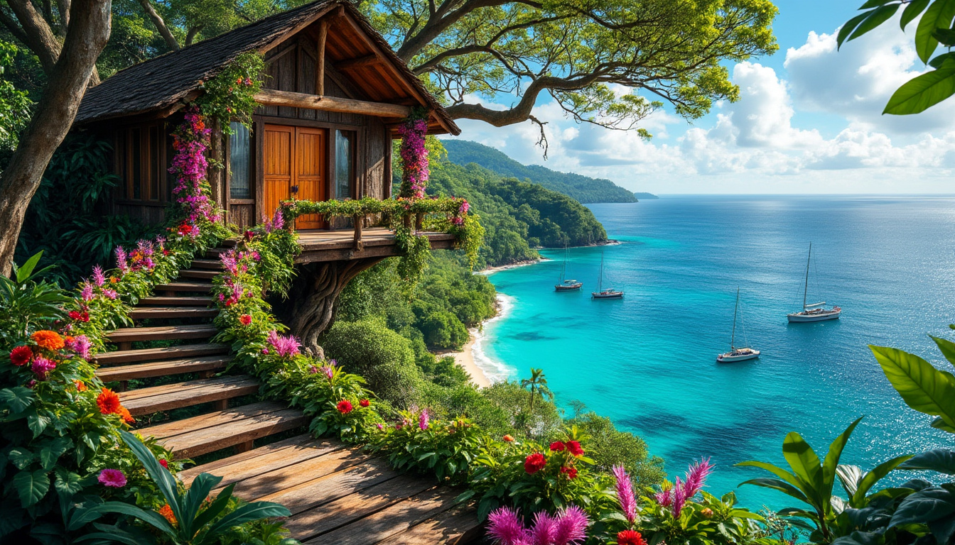 découvrez un éco-lodging unique au costa rica, situé au cœur de la jungle luxuriante et offrant une vue imprenable sur la mer des caraïbes. profitez d'une expérience immersive en pleine nature, mêlant confort et respect de l'environnement.