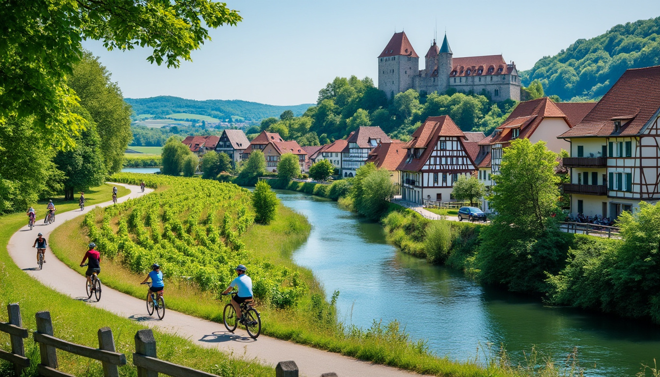 découvrez le charme de la sarre lors d'un week-end de trois jours en vélo. évadez-vous en allemagne et explorez des paysages pittoresques, des villages pittoresques et des pistes cyclables adaptées à tous les niveaux. idéal pour les amoureux de la nature et les passionnés de cyclisme !