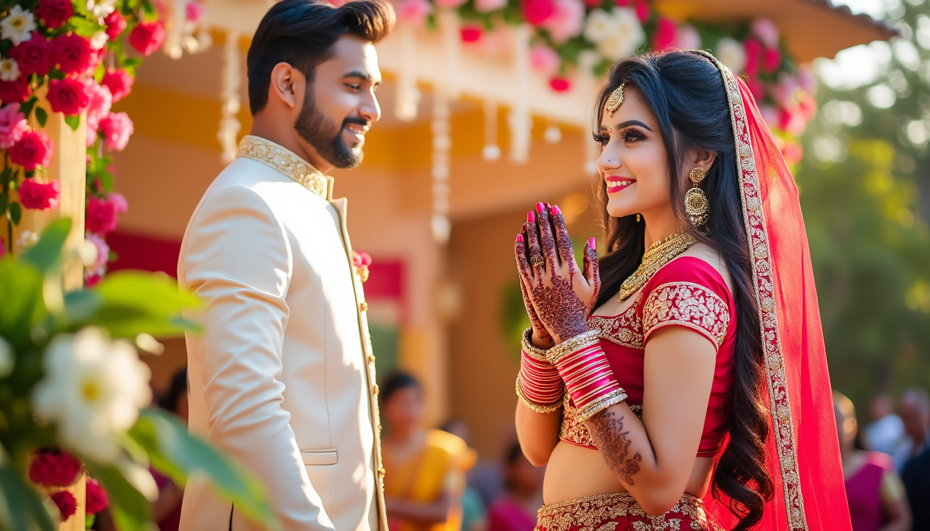 découvrez l'univers fascinant d'un mariage indien inspiré des films bollywood, où chaque détail scintille de tradition et de couleur. plongez au cœur de cette célébration majestueuse mêlant danse, musique et coutumes ancestrales pour une expérience inoubliable.