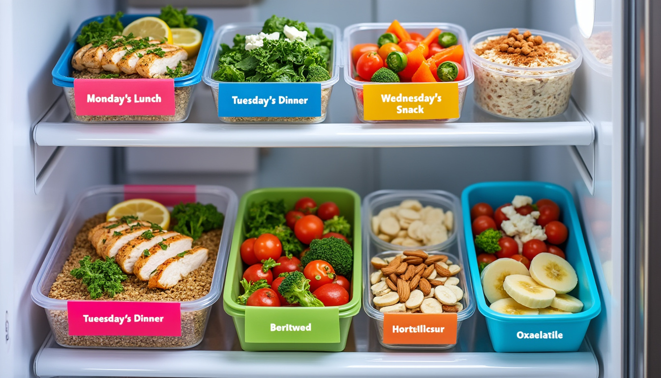 découvrez nos recettes de meal prep faciles et savoureuses, spécialement conçues pour se conserver toute la semaine dans votre réfrigérateur. profitez de repas pratiques et délicieux, tout en optimisant votre temps en cuisine !