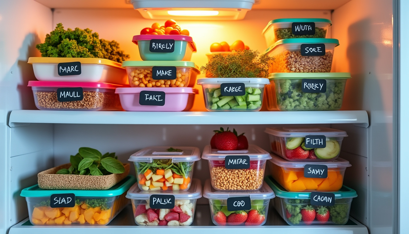 découvrez nos délicieuses recettes de meal prep, conçues pour se conserver toute la semaine dans votre frigo. simplifiez vos repas tout en savourant des plats sains et variés, faciles à préparer et idéaux pour un planning efficace.