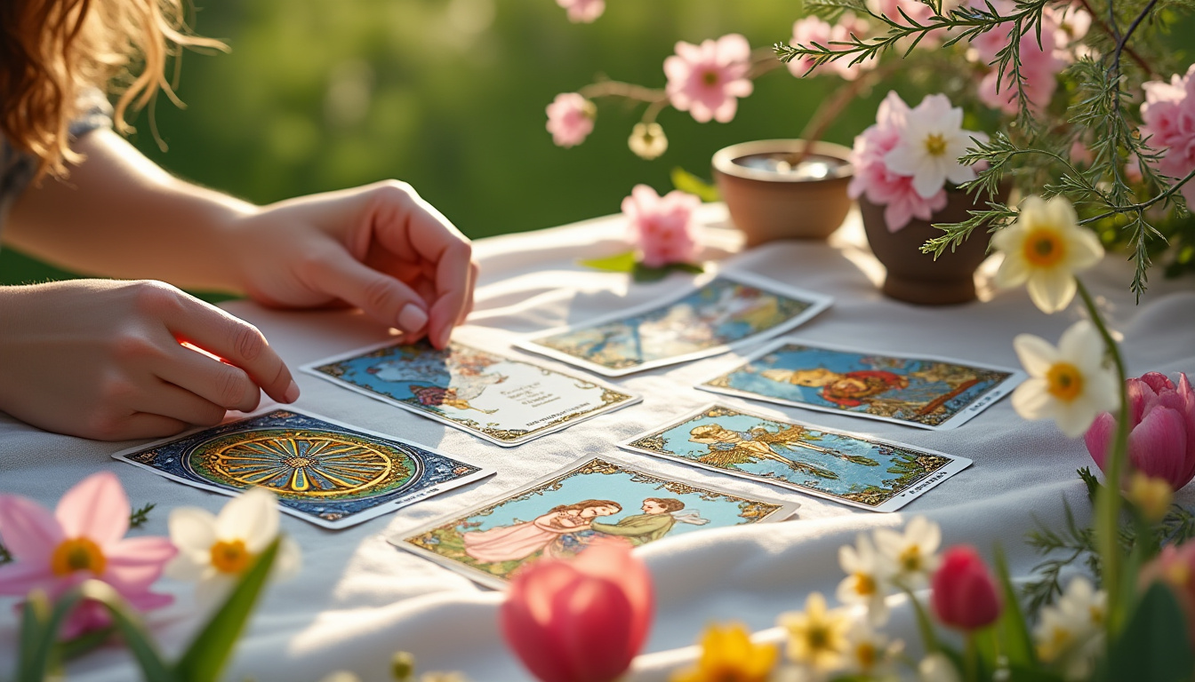 découvrez comment votre lecture de tarot du printemps peut vous guider vers la patience et l'ancrage. plongez dans les énergies printanières pour renforcer votre équilibre et transformer vos aspirations en réalités. laissez-vous inspirer par les messages des cartes!