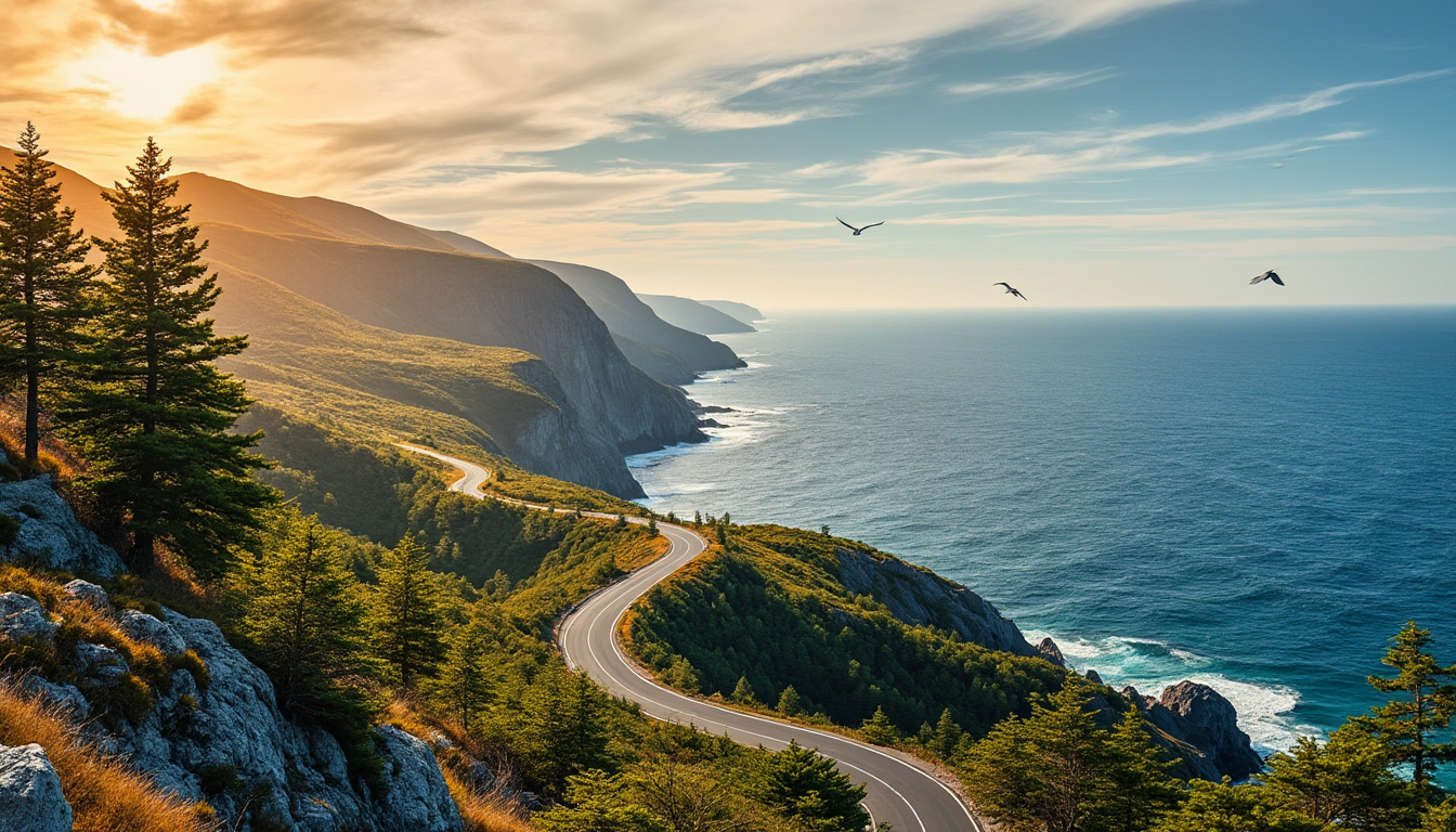 découvrez le cabot trail, l'une des routes les plus époustouflantes du canada. entre paysages marins spectaculaires et montagnes majestueuses, cette expérience unique vous plongera au cœur de la beauté naturelle et de la culture locale. préparez-vous à vivre des aventures inoubliables sur cette route légendaire!