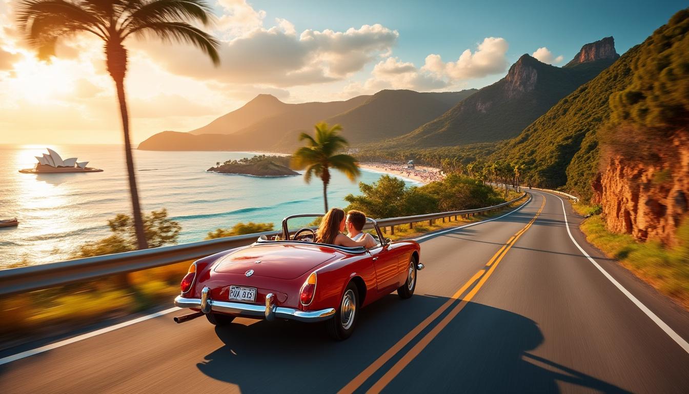 partez pour une aventure inoubliable le long de la côte est de l'australie, en explorant des paysages à couper le souffle, des plages paradisiaques et des sites emblématiques entre sydney et cairns. ce road trip promet des moments inoubliables et des découvertes fascinantes.