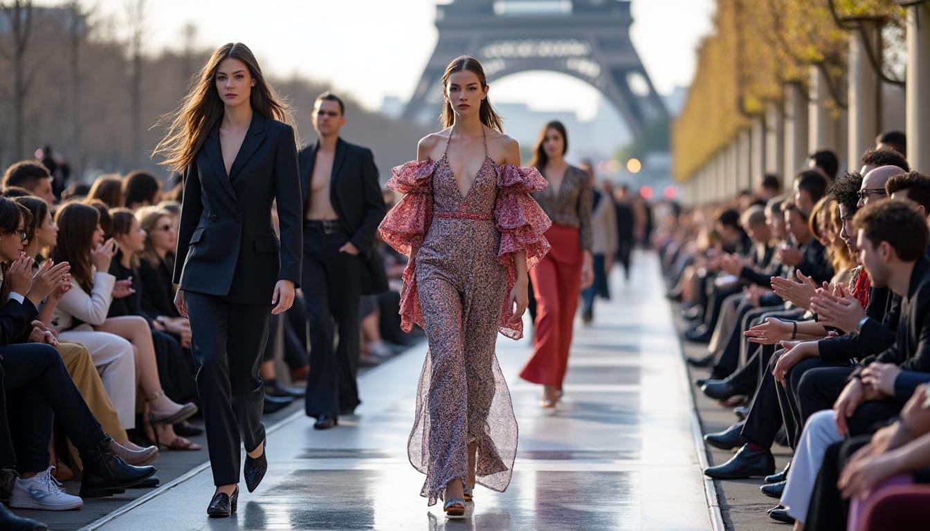 plongez au cœur de la fashion week de paris et explorez les tendances incontournables de la saison. des créateurs émergents aux grandes marques, découvrez les styles qui feront sensation et inspireront votre garde-robe cette année !