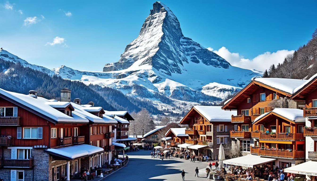 explorez la beauté époustouflante de zermatt en suisse, où se dresse l'une des montagnes les plus majestueuses au monde. préparez-vous à vivre une aventure inoubliable au cœur des alpes, entre paysages vallonnés, activités de plein air et culture alpine riche.