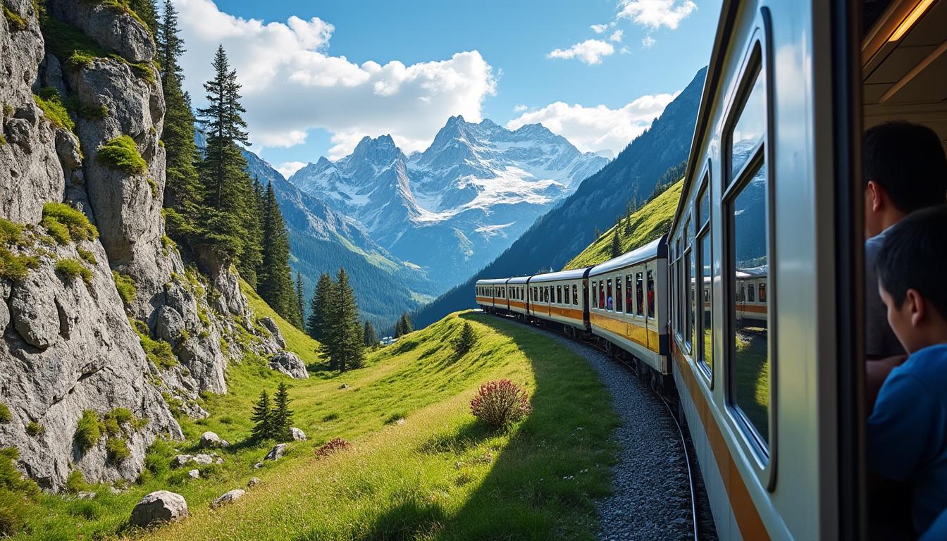 découvrez le glacier express, le train à grande vitesse le plus contemplatif du monde en suisse. profitez de panoramas époustouflants, traversez les alpes suisses et vivez une expérience unique à bord de ce train emblématique. un voyage inoubliable mêlant confort et beauté naturelle.