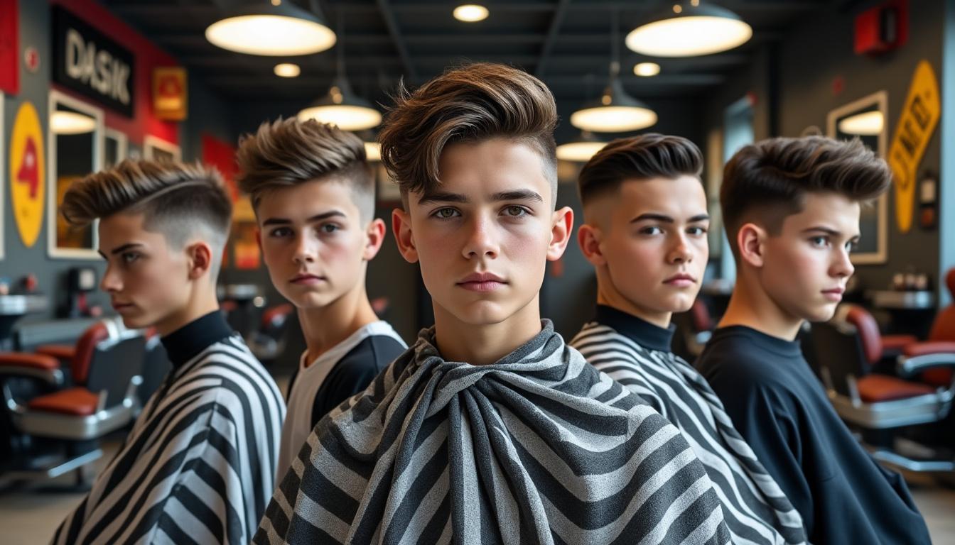 découvrez les coupes de cheveux garçon les plus tendance du moment. inspirez-vous des nouveaux styles pour trouver la coiffure idéale adaptée à chaque personnalité et à tous les âges.