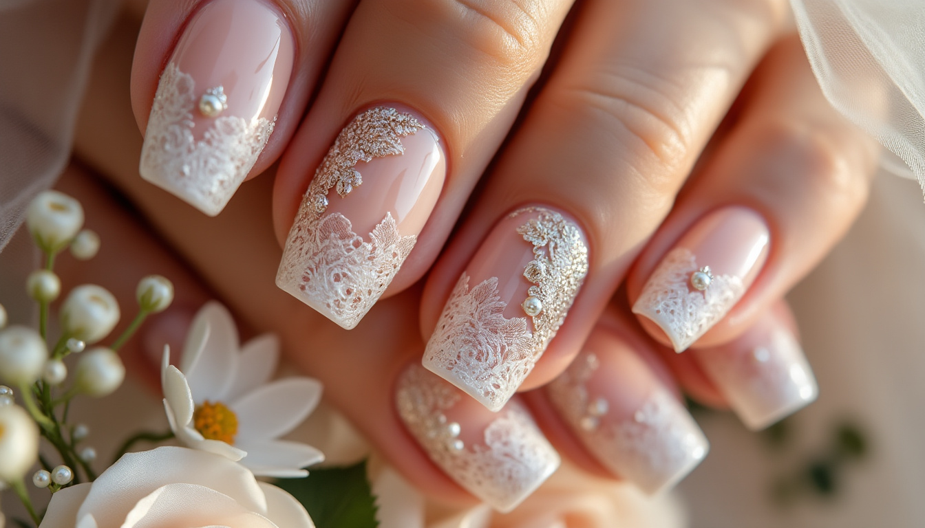 découvrez nos idées d'ongles mariage pour sublimer votre look le jour j. optez pour des créations uniques et élégantes, adaptées à tous les styles de mariées.