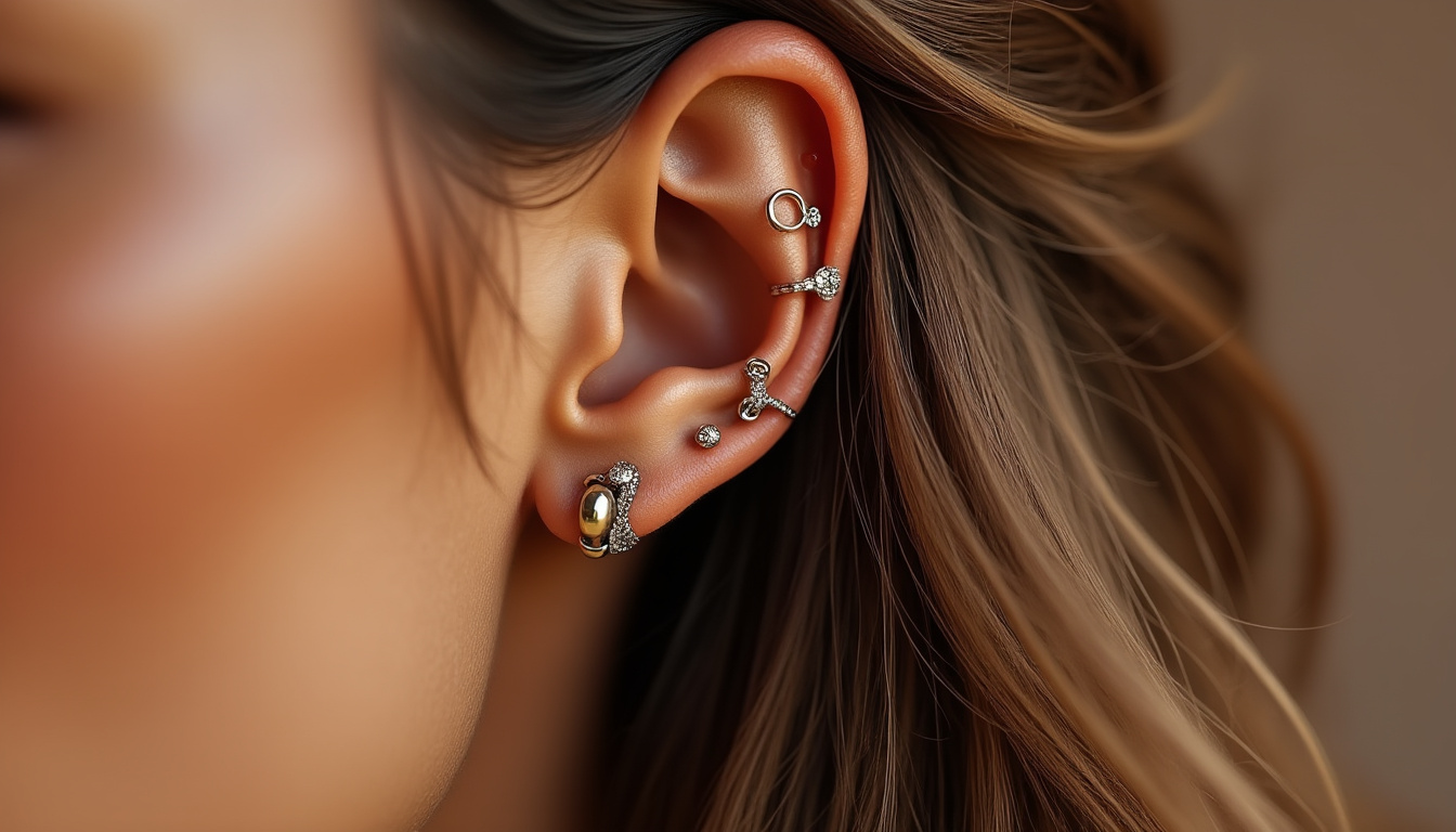 explorez les tendances actuelles du piercing oreille ! conseils, styles populaires et inspirations pour un look unique et moderne.