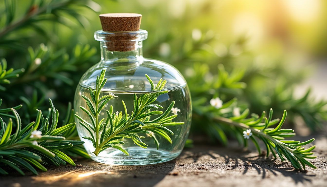 découvrez comment l'eau de romarin revitalise naturellement vos cheveux, favorise la croissance, réduit la chute et apporte brillance à votre chevelure.