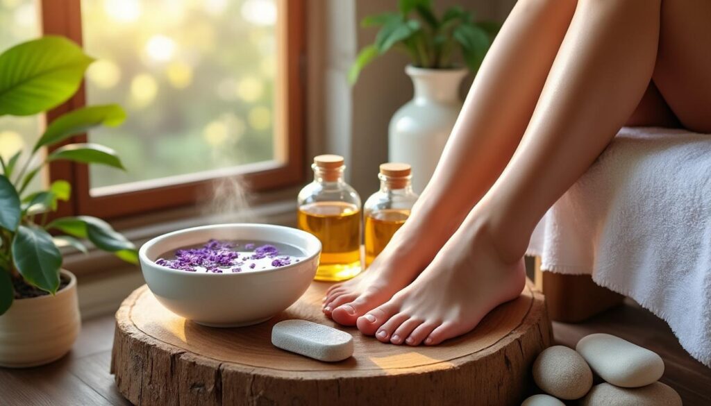 découvrez nos soins maison pour des pieds doux et en pleine santé. astuces simples et naturelles pour hydrater, adoucir et protéger vos pieds au quotidien.