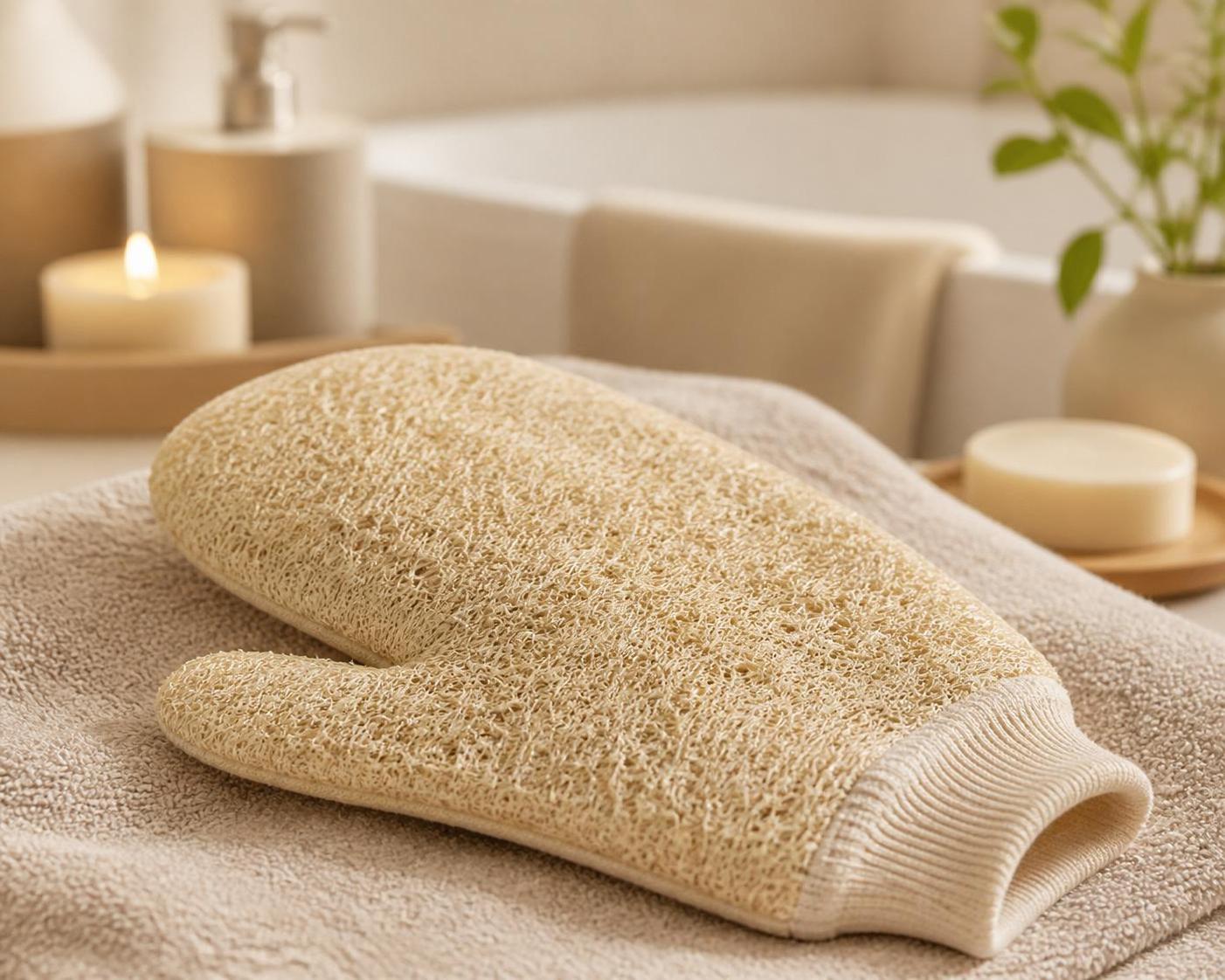gant loofah lallie naturel pour une peau douce et exfoliee 1 découvrez le gant loofah, votre allié naturel pour une peau douce et parfaitement exfoliée. adoptez une routine beauté naturelle et efficace pour un teint éclatant.