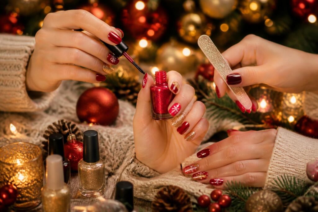 découvrez des idées de manucure noël faciles pour sublimer vos ongles pendant les fêtes. inspirez-vous de nos conseils pour un look festif et élégant.