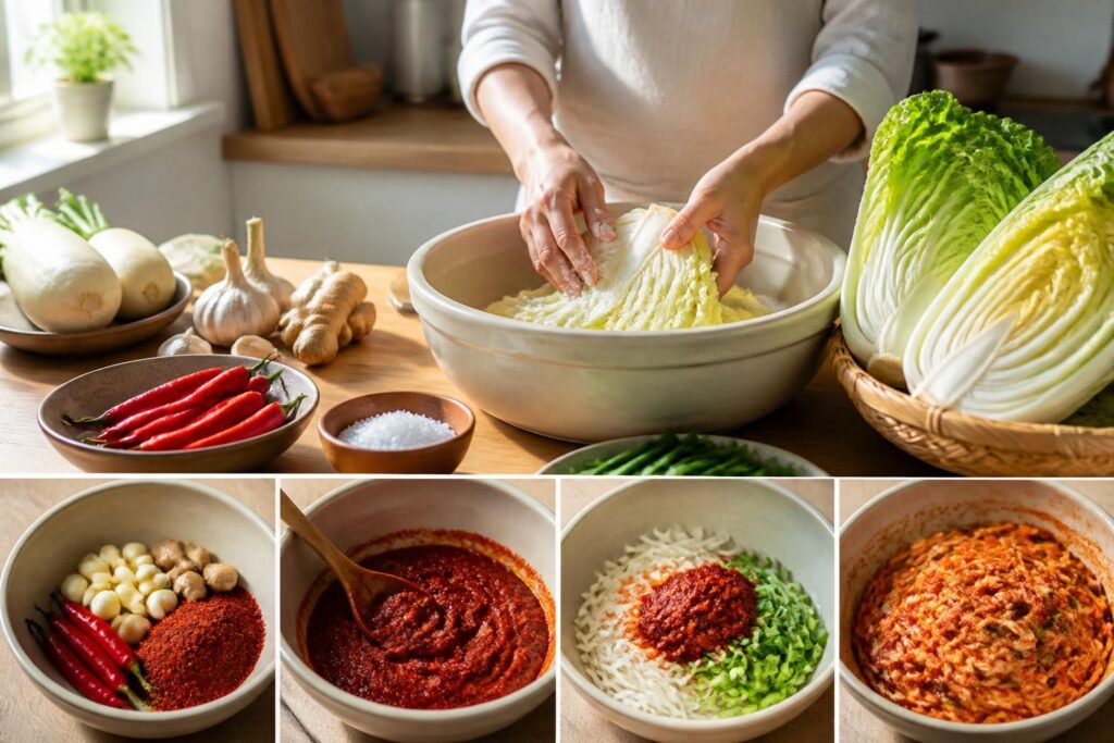 découvrez notre recette facile de kimchi maison, expliquée étape par étape, sans besoin de matériel spécial. préparez ce fermenté coréen délicieux et sain chez vous en toute simplicité.