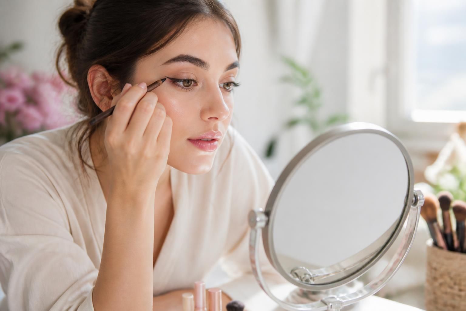 comment mettre de leyeliner quand on debute sans trembler 1 découvrez des astuces simples et efficaces pour appliquer de l'eyeliner sans trembler, même si vous débutez. maîtrisez votre regard avec confiance et précision.