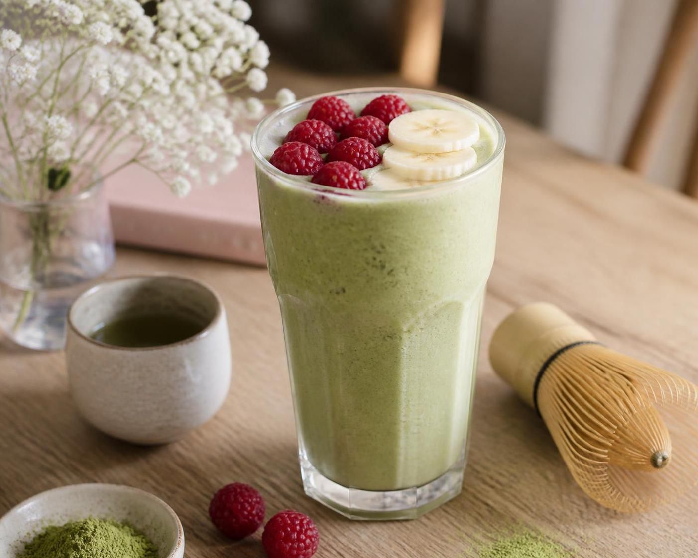 découvrez notre recette de smoothie au matcha, une alternative saine et énergisante pour bien démarrer votre journée sans café.